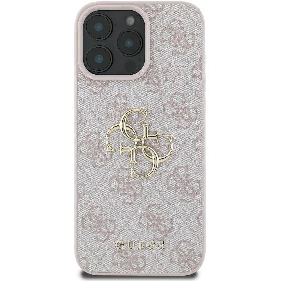 Etui Guess Hardcase 4G Big Metal Logo do iPhone 16 Pro Max, różowe